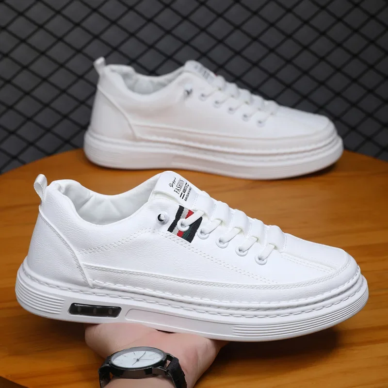 

Men's Casual Shoes Spring Autumn Depressurized Breathable Lacefree Leather Shoes Super soft and wear-resistant Men's Board Shoes