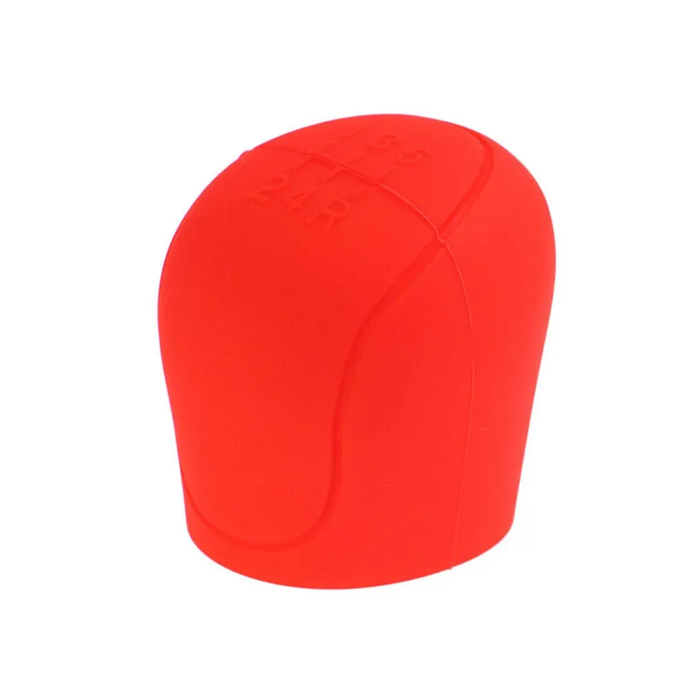 Manual 5 Speed Car Gear Shift Knob Cover Silicone Gear Protector Sleeve Compatible with Manual Transmission Vehicles