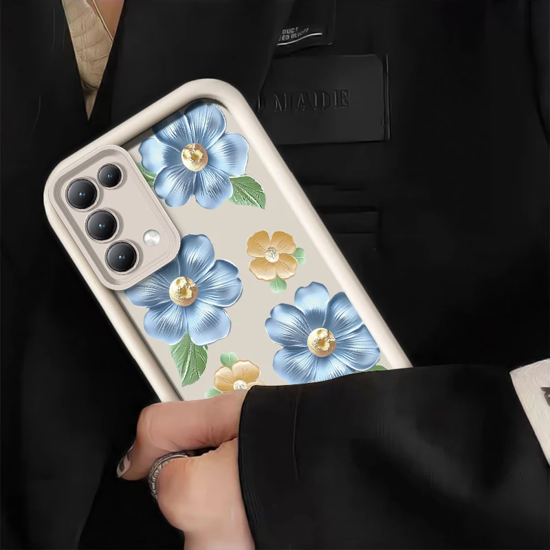 Redmi A5 موضة زهرة اللوحة جراب هاتف ل Xiaomi Redmi A3 برو A2 زائد A1 + A5 4G A 5 عدسة الكاميرا حماية غطاء ناعم