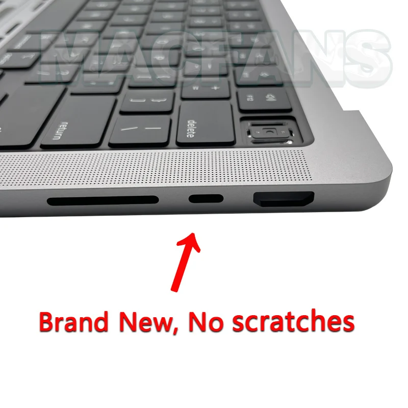 Imagem -04 - Capa para Laptop com Teclado e Luz de Fundo Cinza Prateado Macbook Pro A2442 A2485 14 16 A2442 A2485 2023 Ano Novo