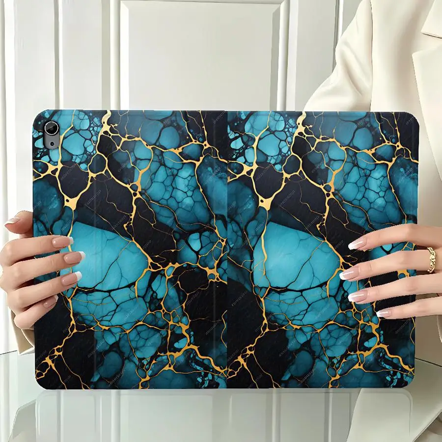 Dark Bubble Pattern With Pencil Holder Case for Xiaomi Redmi Pad SE K Pad 8.8 9.7 12.4 Inch Pad 5 6 7 8 Pro Pad 6s Pro 7 Ultra