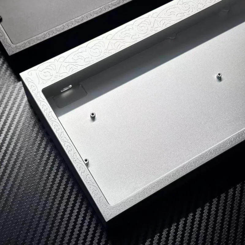 GH60Carved Aluminum Shell  CNC Carved Aluminum Alloy Case Anodized Finalmouse Custom Mechanical Gaming Keyboard Magnetic Switch