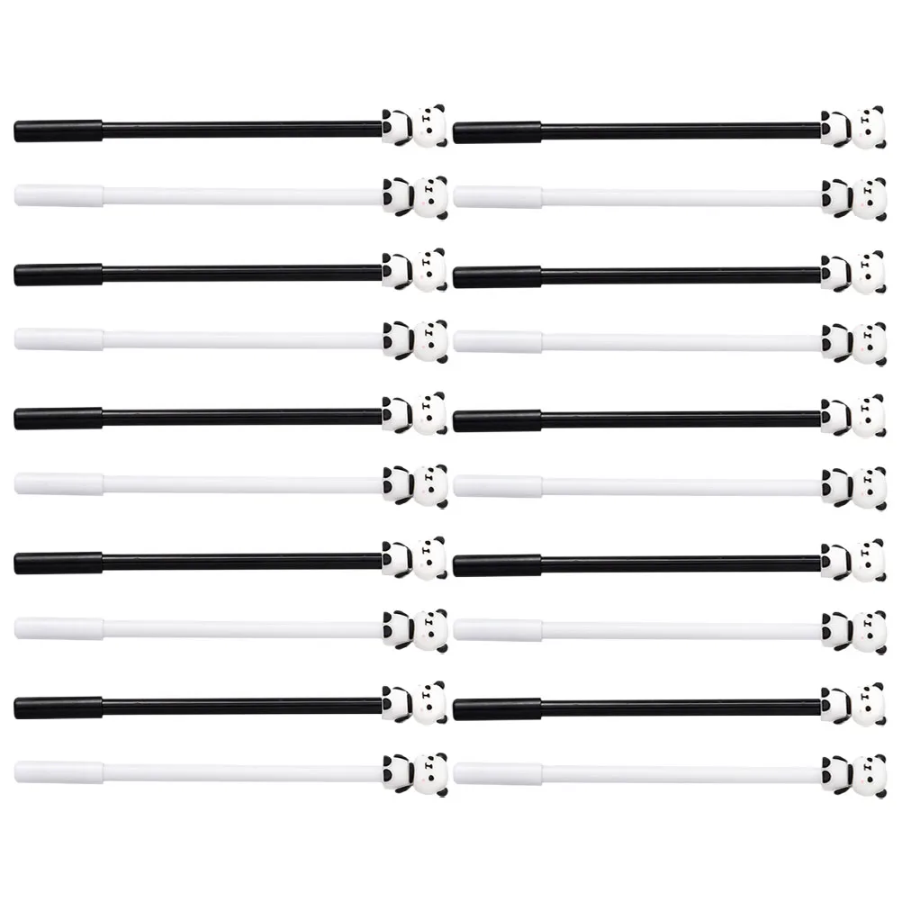 

20Pcs Panda Theme Pens 0.5mm Fine Point Black Ink Smooth and Erasable Writing Perfect for Note Taking School Office Aesthetic