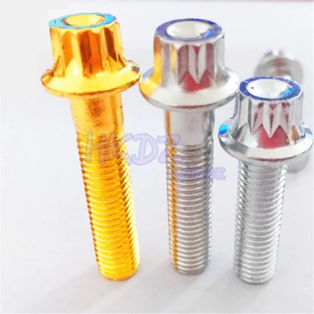 1PCS M7x24mm 316 Stainless Steel Flanged Torx Head Bolts Car Contour Bolt Wheel Flange Hex Screws Security Screw