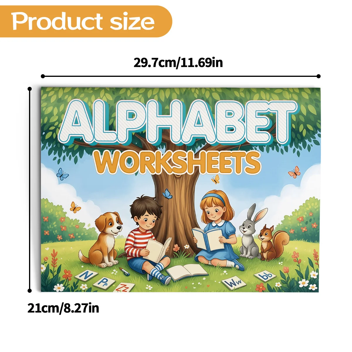 Alphabet Worksheets for Kids Activity Book with Tracing Coloring and Letter Recognition Exercises Build Writing Confidence