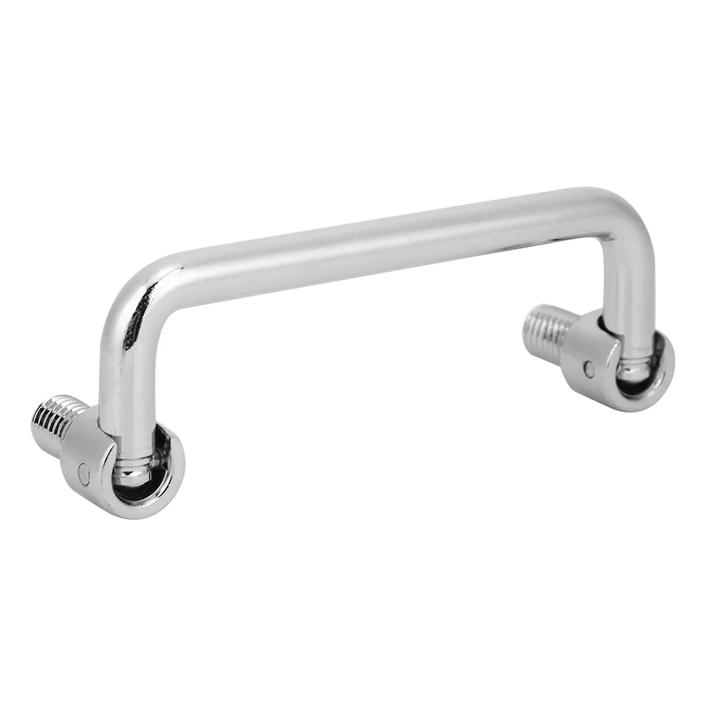 100mm porta puxa armário alça peças de ferragem metal ferro + 304 aço inoxidável prata