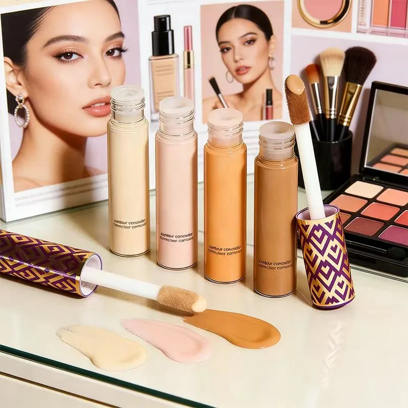 Corrector de Lujo 2026, Base de Maquillaje Líquida, Maquillaje Facial para Mujer, Crema Iluminadora, Cobertura Total, Tono Claro, Corrector Tarte