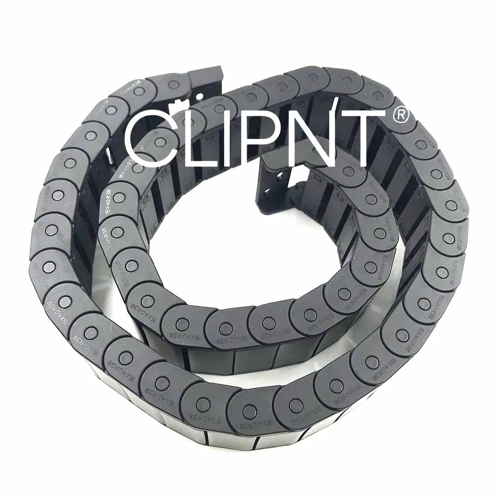 CLIPNT Cable Chains 7x15 10x20 10x30 10x10mm Bridge Type Non-Opening Plastic Towline Transmission Drag Chain for Machine