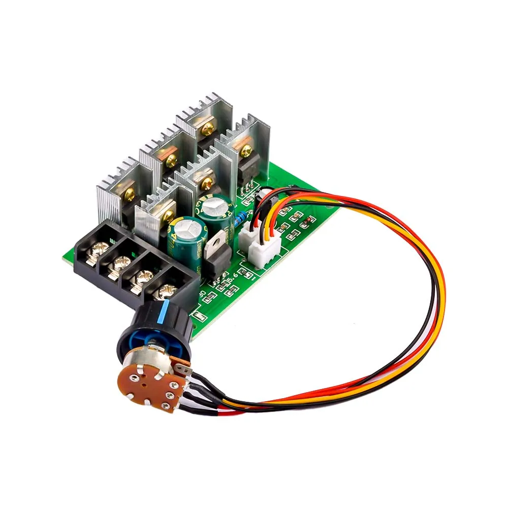 DC9-55V DC Motor Speed Regulator 12V 24V 36V 48V High Power Drive Module PWM Motor Speed Controller 40A Current Regulator