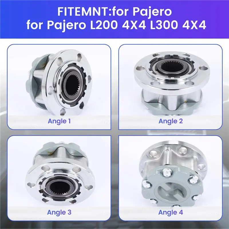 A09E-2Pcs 28 Teeth Car Front Wheel Clutch Locking Hub 4WD System Actuator For Mitsubishi For Pajero L200 4X4 L300 4X4 MB886389
