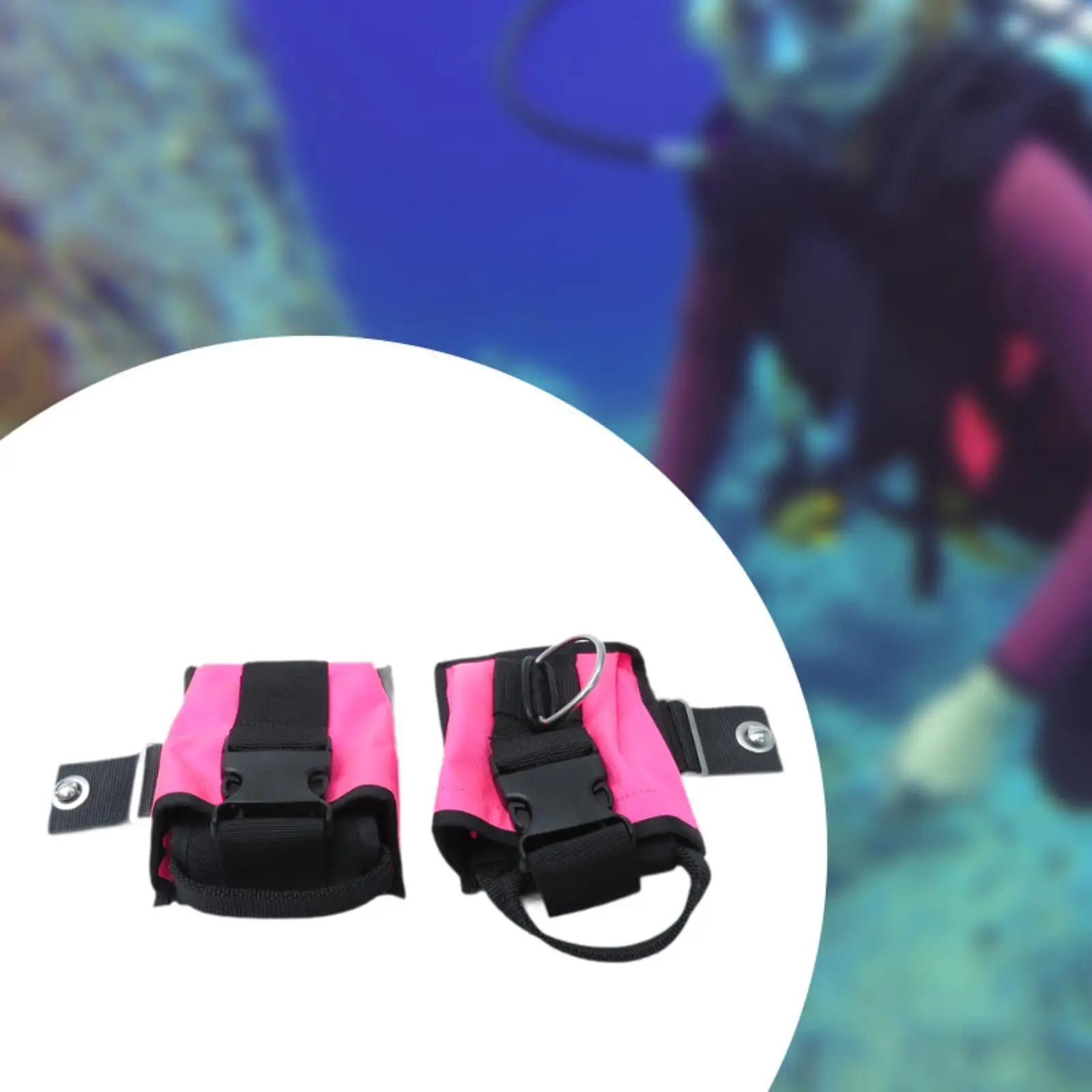 

2x Diving Weight Pockets Quick Release Lightweight Scuba Diving Weight Bags