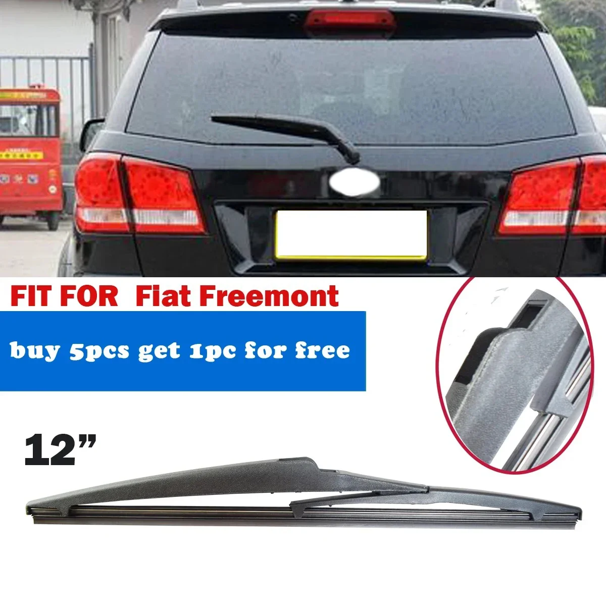 

1PC for Fiat Freemont 2011 Car Rear Wiper Blade 12" Windscreen Windshield Auto YC102008-freemont