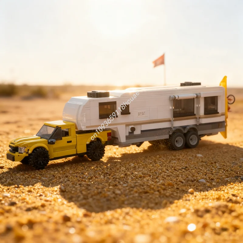 

1100 шт. MOC игрушка Tundra пятое колесо кемпер городские чемпионы модель строительные блоки творческая идея Рождественский подарок кирпич детский день рождения