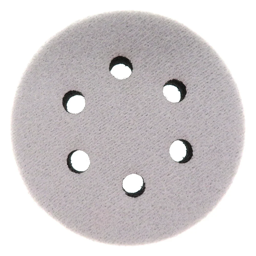 2pcs 3 Inch (75MM) 6 Holes Soft Sponge Interface Pad for Hook and Loop Sanding Disc Backing Pad Cushion Buffer Pad for Polishing