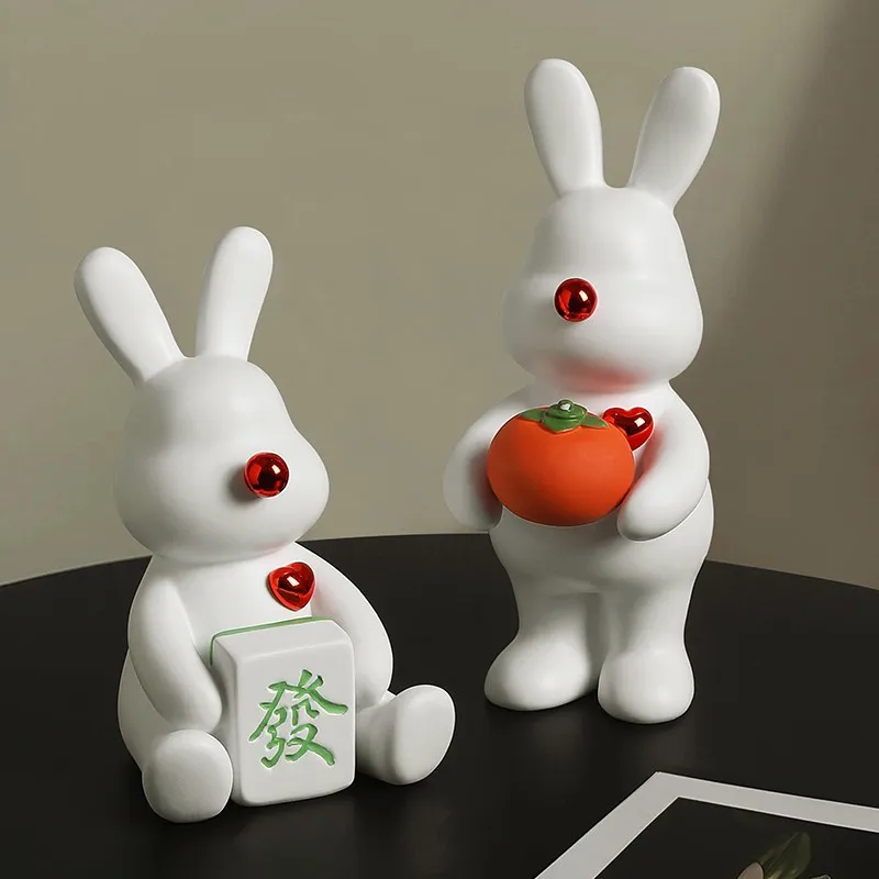 

Украшение Lucky Bunny для офиса, рабочего стола, гостиной, ТВ-шкафа, украшение для входа, дома, подарки на День святого Валентина