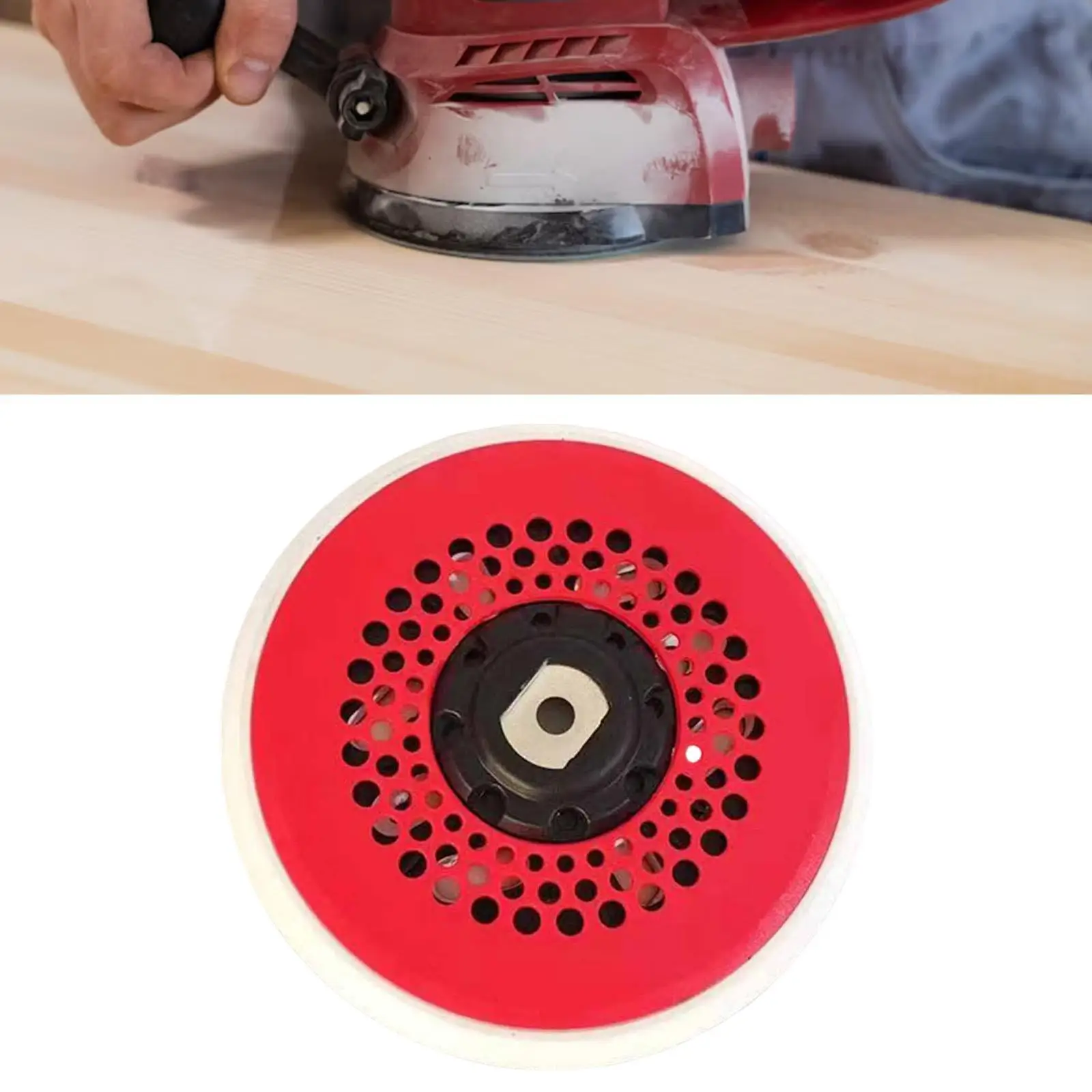ABS Polisher Sanding Pad 6 Inch Hook and Loop Efficient Sander Backing Plate for Home Woodworking Projects
