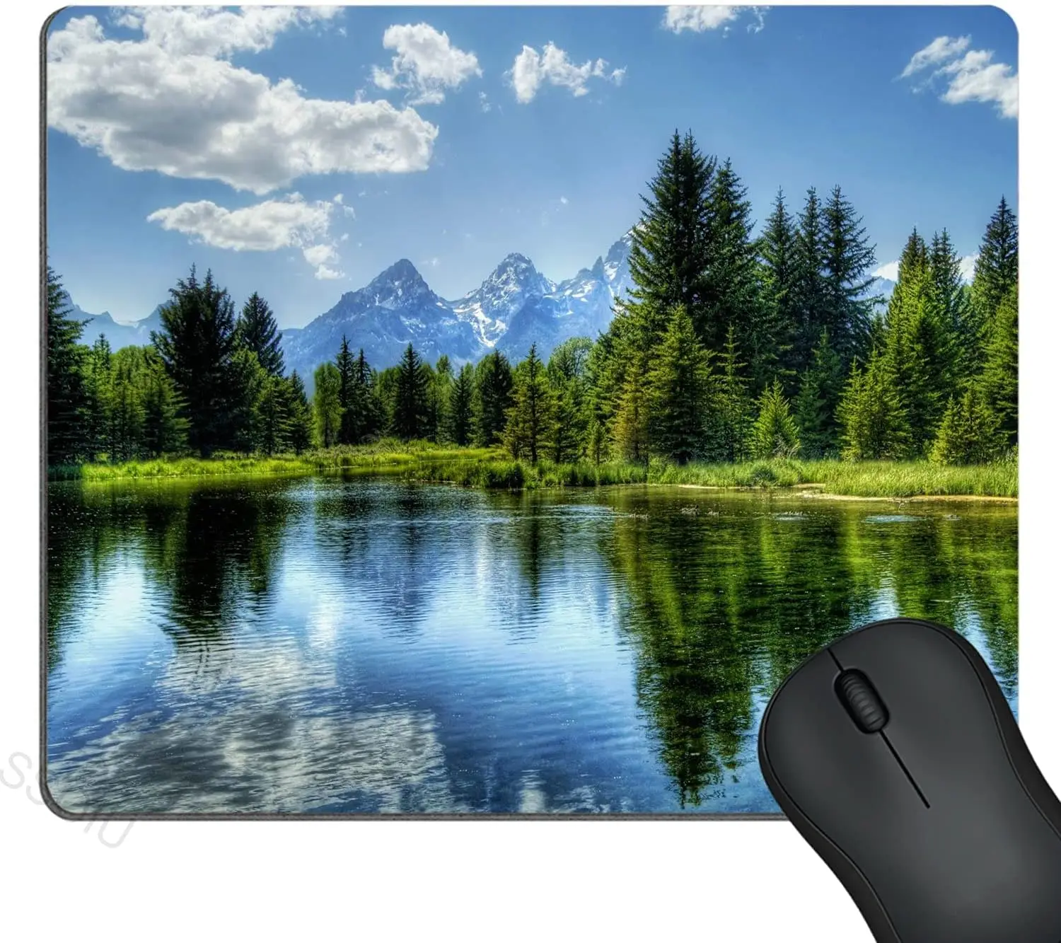 Mouse pad artisan Rectangular gaming mouse SSOIU Gaming Mouse Pad Custom,Beautiful Mountain Landscape Non-Slip Rubber