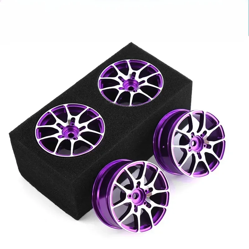 4 Uds 1/10 RC On-Road Drift Racing Car llanta de rueda de Metal Hub R105 para TT01 XV02 HSP94122 FW06