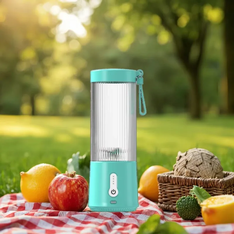 

Food-grade Protein Smoothie Blender 450ml with Self-cleaning Juicer for Ice Blending, Rechargeable 4000mAh