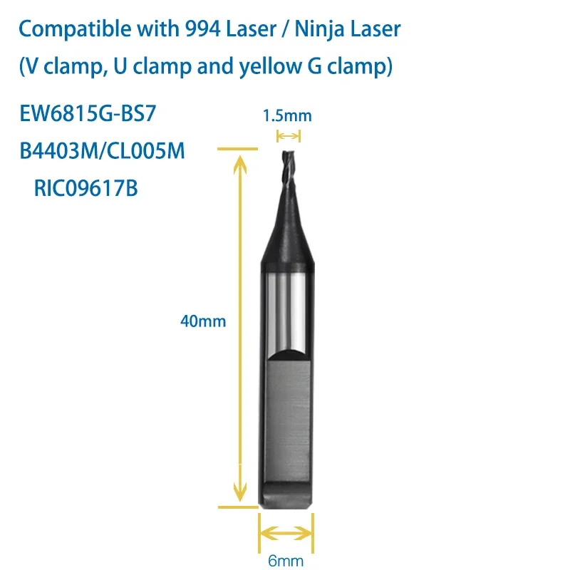 Nóż do kluczy frezarka laserowa NINJA 994 DC011A DC011A CL005 CL004 TL003 B3310 B3404 narzędzia ślusarskie na rynku wtórnym