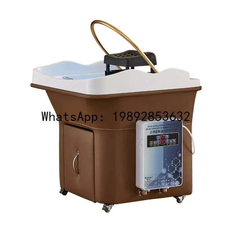 BF Beauty Salon Special Head Therapy Shampoo Bed Movable Hair Salon Shampoo Basin Head  Water Circulation Shampoo Machine