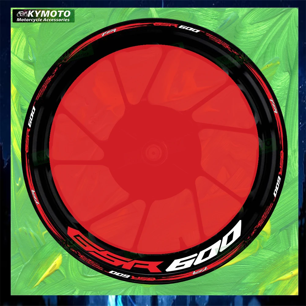 

For GSR600 GSR 600 motorcycle accessories 17 inch front and rear wheel stickers modified reflective wheel rim stickers