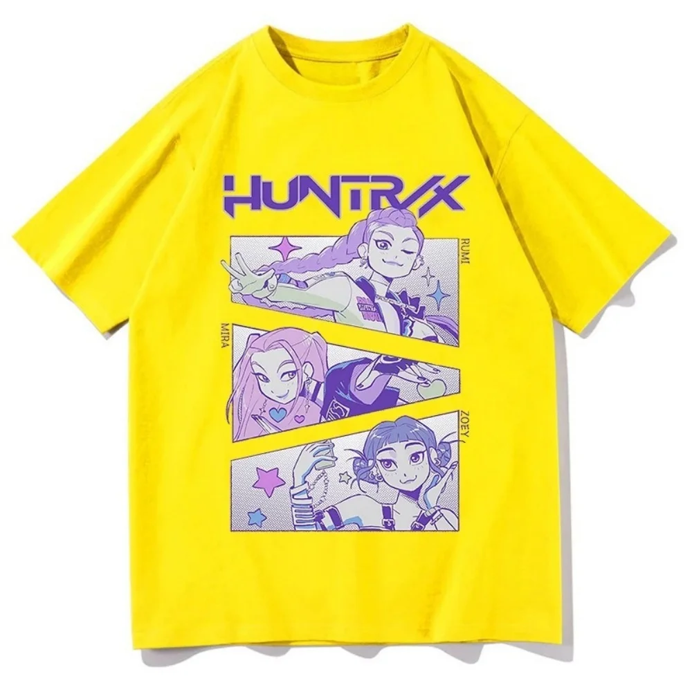 

KPop Demon Hunters Huntrix Tees Summer Short Sleeve Tshirts Women Clothing Streetwear Unisex Graphic Print T-shirt Woman clothes