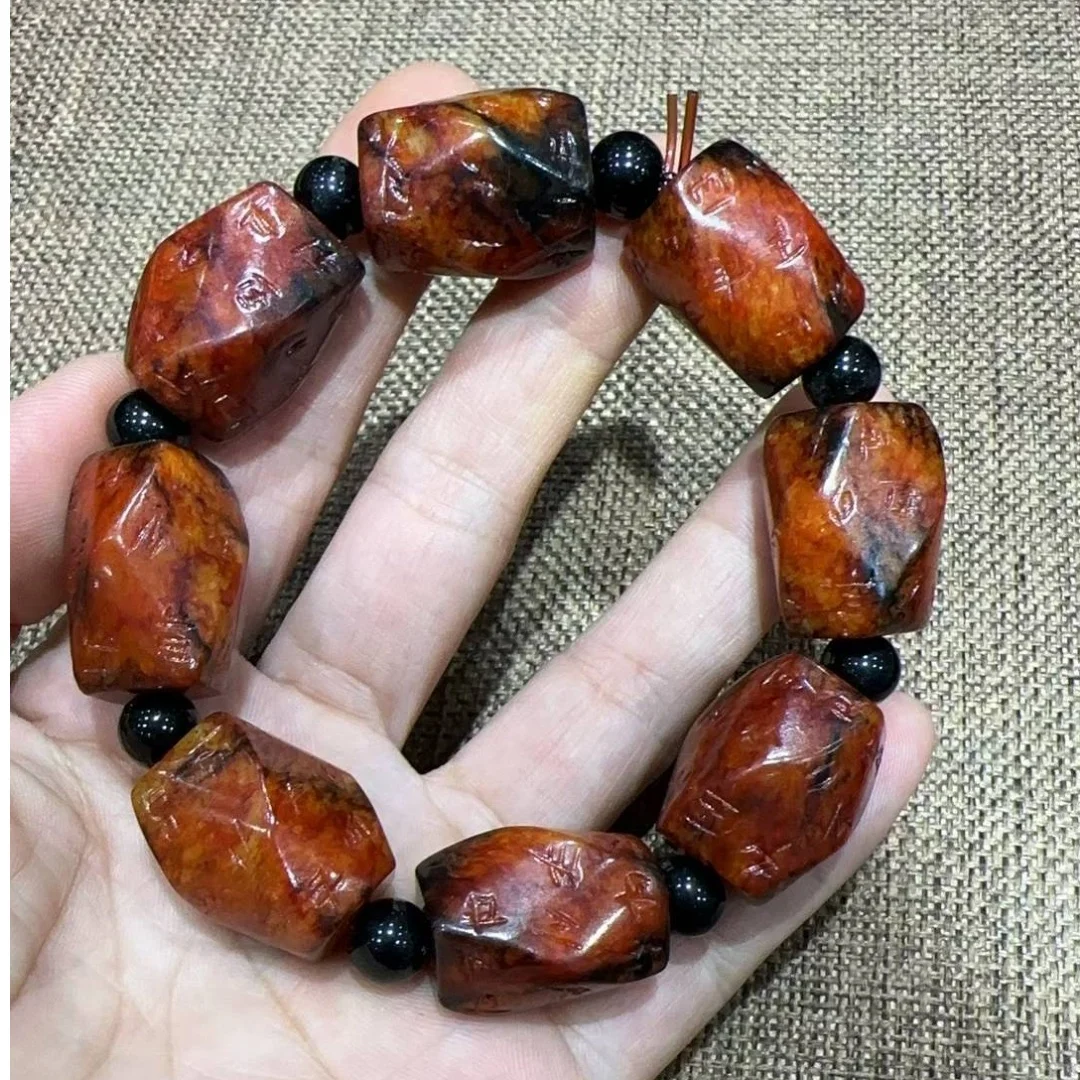Natural Genuine Hetian Bracelet Tortoise Wealth Shell Cicada Ruyi Wrinkle Ancient Totem Antiques Collection Jade Fashion Jewelry