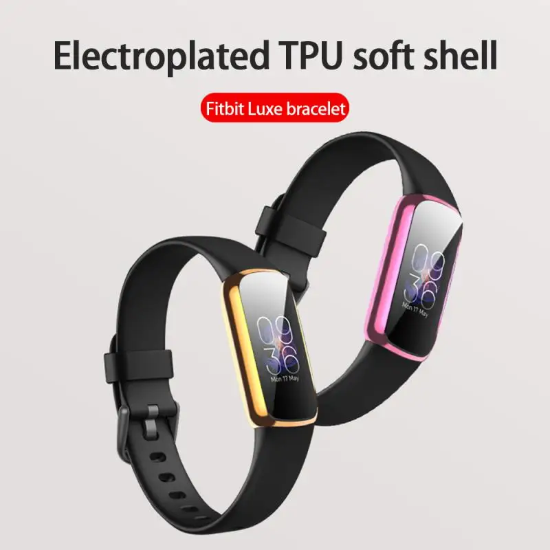 Protective Case Soft Rubber Tpu Dust-proof Smart Accessories For Fitbit Luxe Watch Case All-inclusive Fall Proof