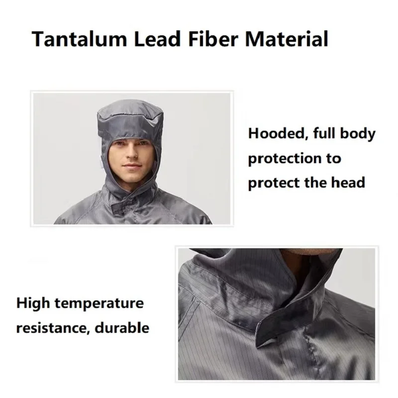 Tantalum Lead Fiber Material Nuclear Radiation Protective Clothing Table Anti-Radiation Antitin Face Gas Defense Mask