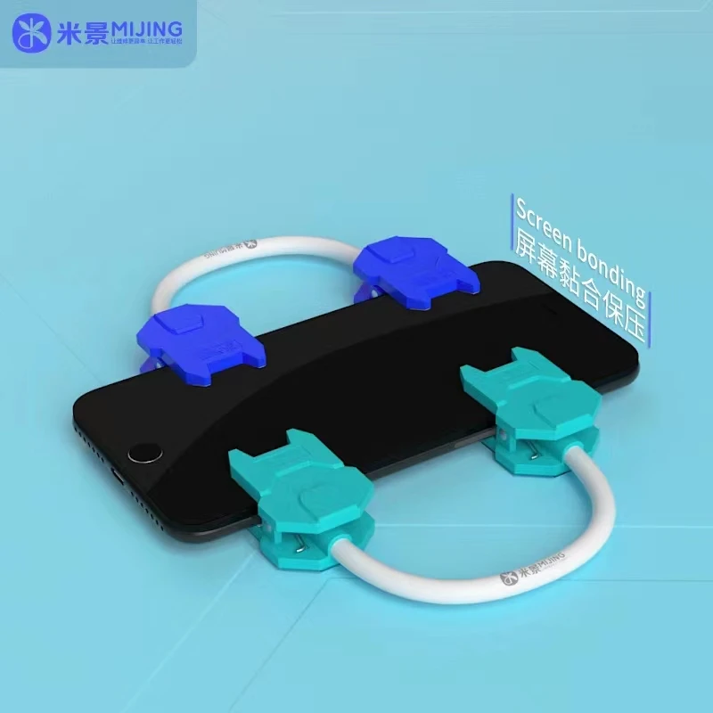 Imagem -06 - Mijing Suporte de Tela Lcd para Iphone Ipad Tablet Reparação Android Abertura Desmontar Fixação Auxiliar Pm11