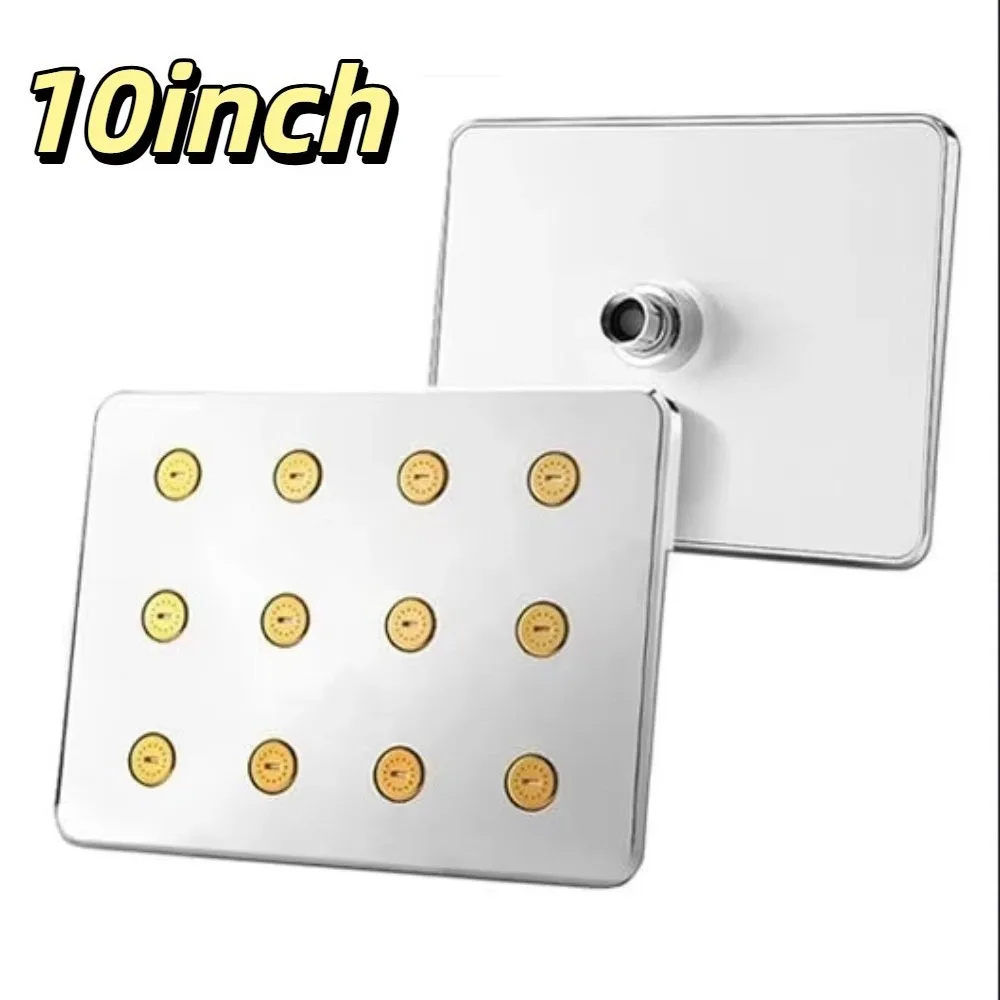 

Насадка для тропического душа размером 4 дюйма/10 дюймов, дизайн с небольшой талией, материал из нержавеющей стали, насадка для душа под давлением, технология защиты от блокировки