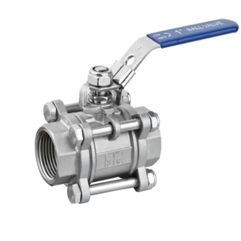 

3/4" threaded Female BSPP Triplet 304 Stainless Steel Ball Valve Full port 1000WOG