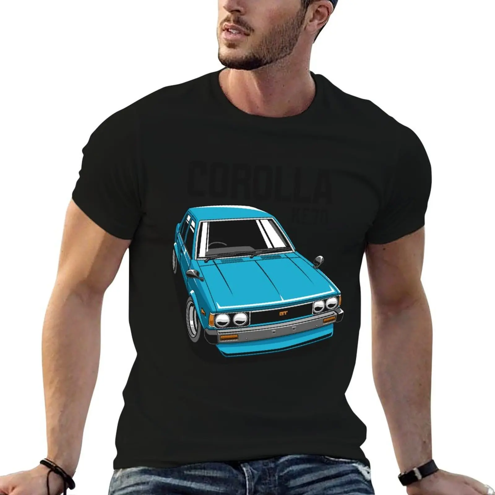 Футболка Corolla KE70 большого размера, дышащая, из дышащей ткани.