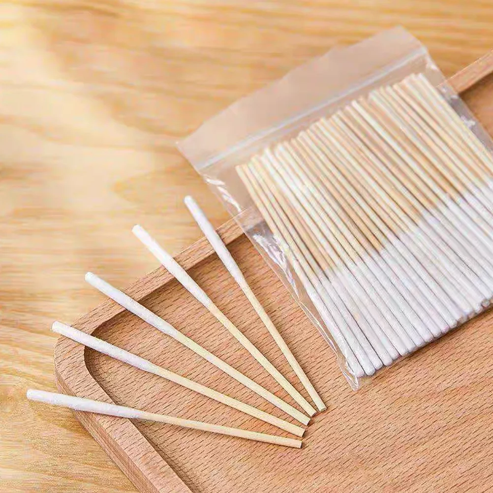 60 Pcs Makeup Large Cotton Swabs Beauty Applicator Maintenance Fluid Ear Cleaner Remover Tools Bamboo Accessory