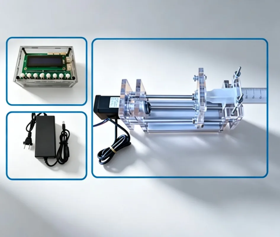 Precision Benchtop Syringe Pump Micro Dispenser 0.01mL/min-150mL/min USB/RS232 for Lab/Industrial