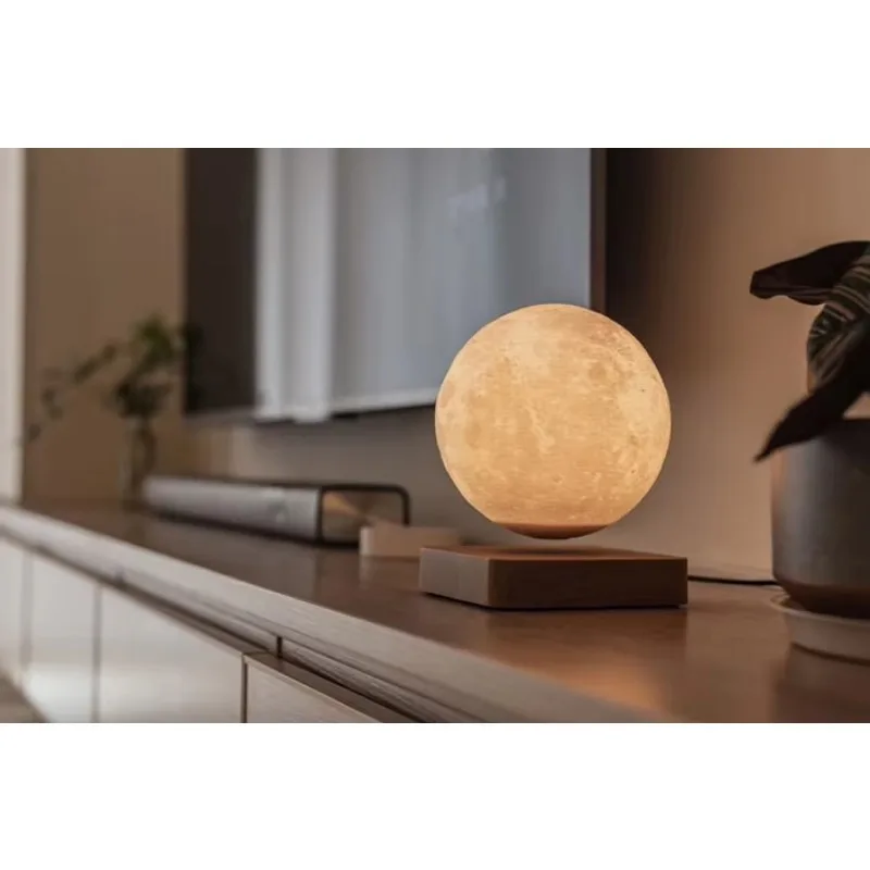 3D imprimiu a lâmpada magnética da lua da levitação, Knick-Kick flutuante com tecnologia da levitação magnética