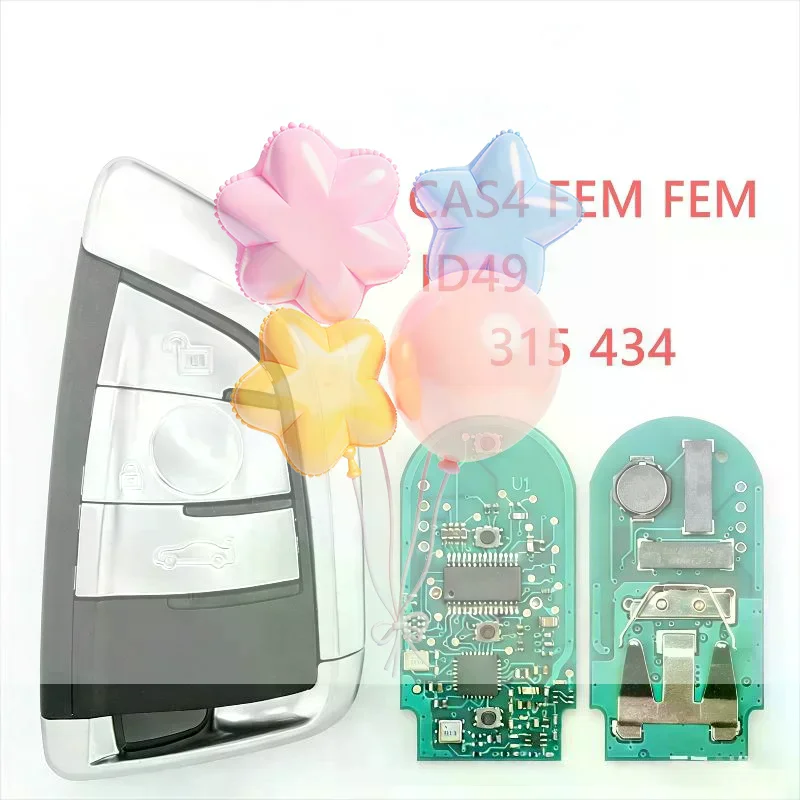 

315/433Mhz ID49 Promixity Keyless Go Car Remote Key For 1 3 5 7 Series X1 X3 X5 X6 X7 CAS4 CAS4+ FEM F System