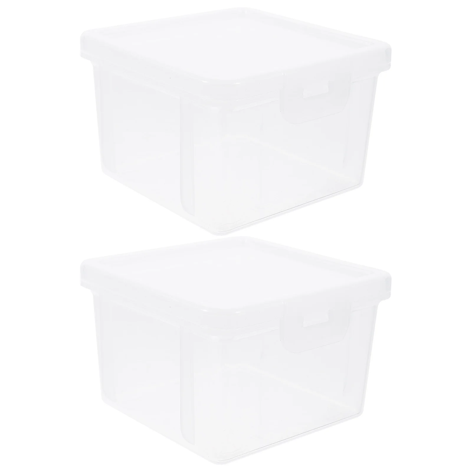 2Pcs Large Transparent Coin Holder Storage Box Square Protective Case Coin Collector Display Accessory Coins Holder