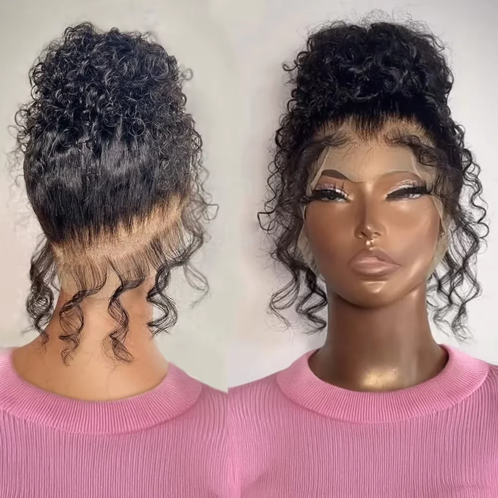 

Deep Wave Wigs 360 Hd Lace Wigs Lace Front Wig Human Hair Ponytail Black Wig Water Wave Frontal Wigs Cheap Wigs On Sale 200%