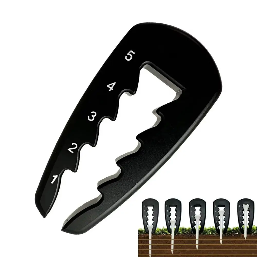 

Golfer Gift Portable Golf Tee Height Tool Puller Adjustable Golf Training Aid Plastic Durable Golf Tee Depth Setter Setup Tool