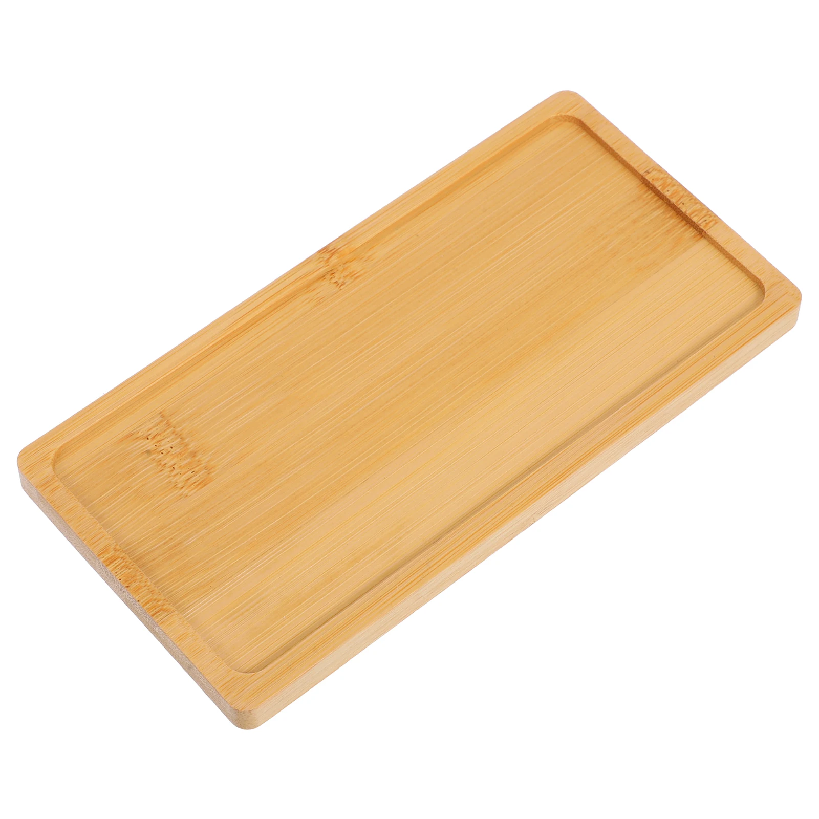 

Bamboo Planter Flower Saucer Drainage Plant Pot Saucer Rectangular Drip Garden Bamboo Succulent Tray Plant Pot Tray
