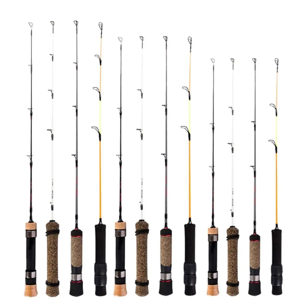 

2024 Retractable Ice Fishing Rods Winter Carbon Ice Fishing Pen Pole UL ML Spinning Ice Fishing Rod Ice Winter Fishing