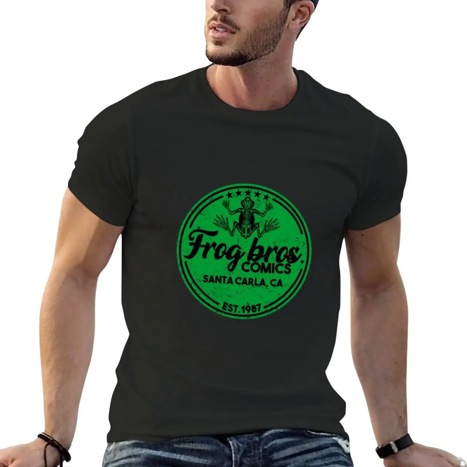 

80s Movies Frog Bros. T-Shirt luxury t-shirt funny meme t-shirts sweat vintage t shirt men