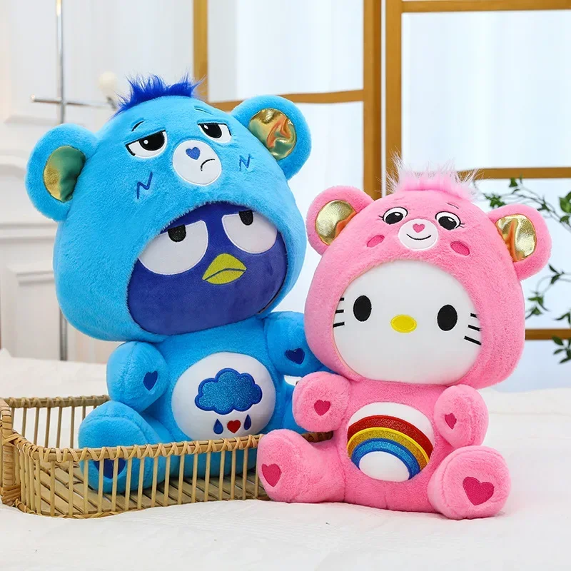 65 cm Leuke Sanrio Hello Kitty Cinnamoroll Badtz Maru Knuffel Big Size Cross-dressing Lotso Zacht Gevuld Kussen pop KT Kat Gift