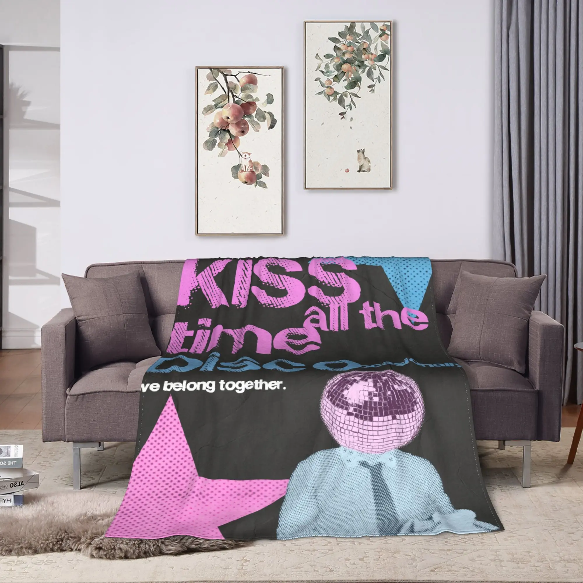 Harrys Styles Kiss All The Time Disco Warm Cozy Blankets For Home Decor  Aesthetic Throw Blanket Autumn Travel Flannel Bedspread