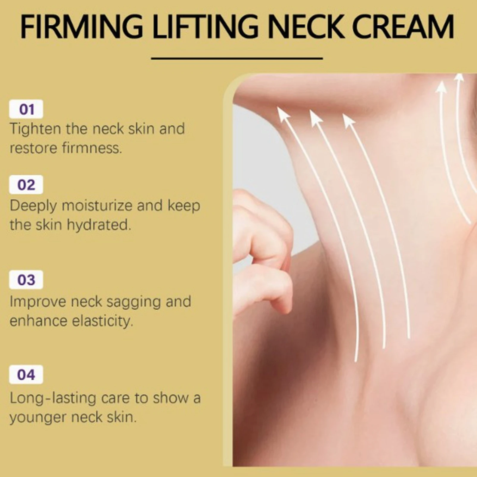 

Firming Neck Cream Roller Moisturizing Neck Firming Cream for Tightening Sagging Skin