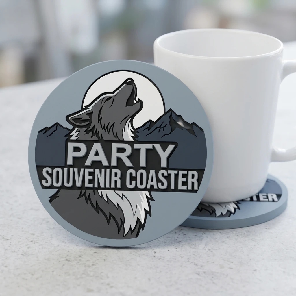 Customized Drink Coasters Personalized With Photo Text Logo Image Custom Cup Mat for Home Kitchen Restaurant Table Decor Gift