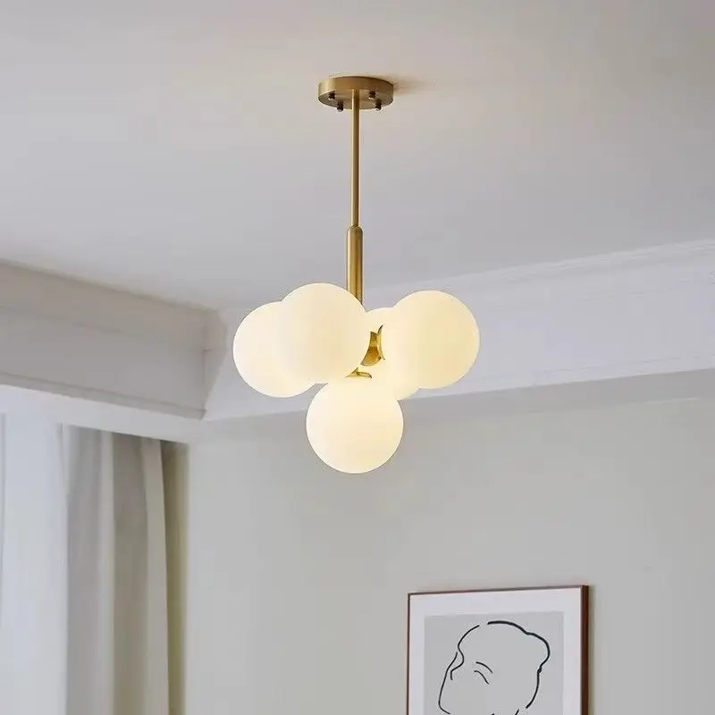 Nordic Home Decor Glass Ball LED pendant Lights for Living Dining Room Kitchen Bedroom Chandelier Home Decor Light Fixture