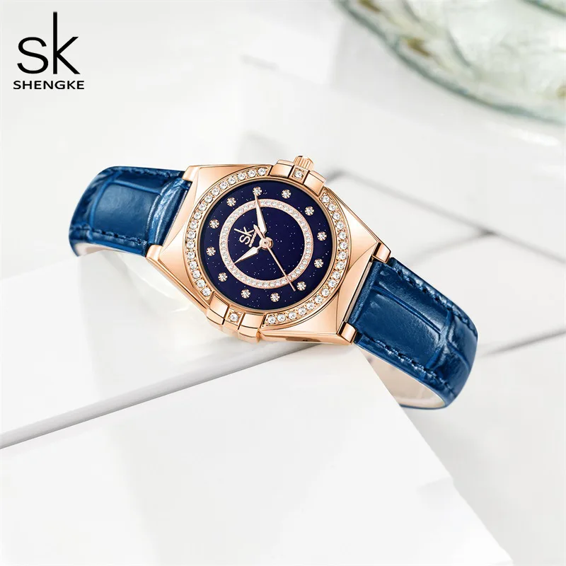 Elegant Women'S Leather Strap Watch, Stylish Quartz Watch, High-End Luxury Women'S Watch, A Perfect Gift For Your Girlfriend.